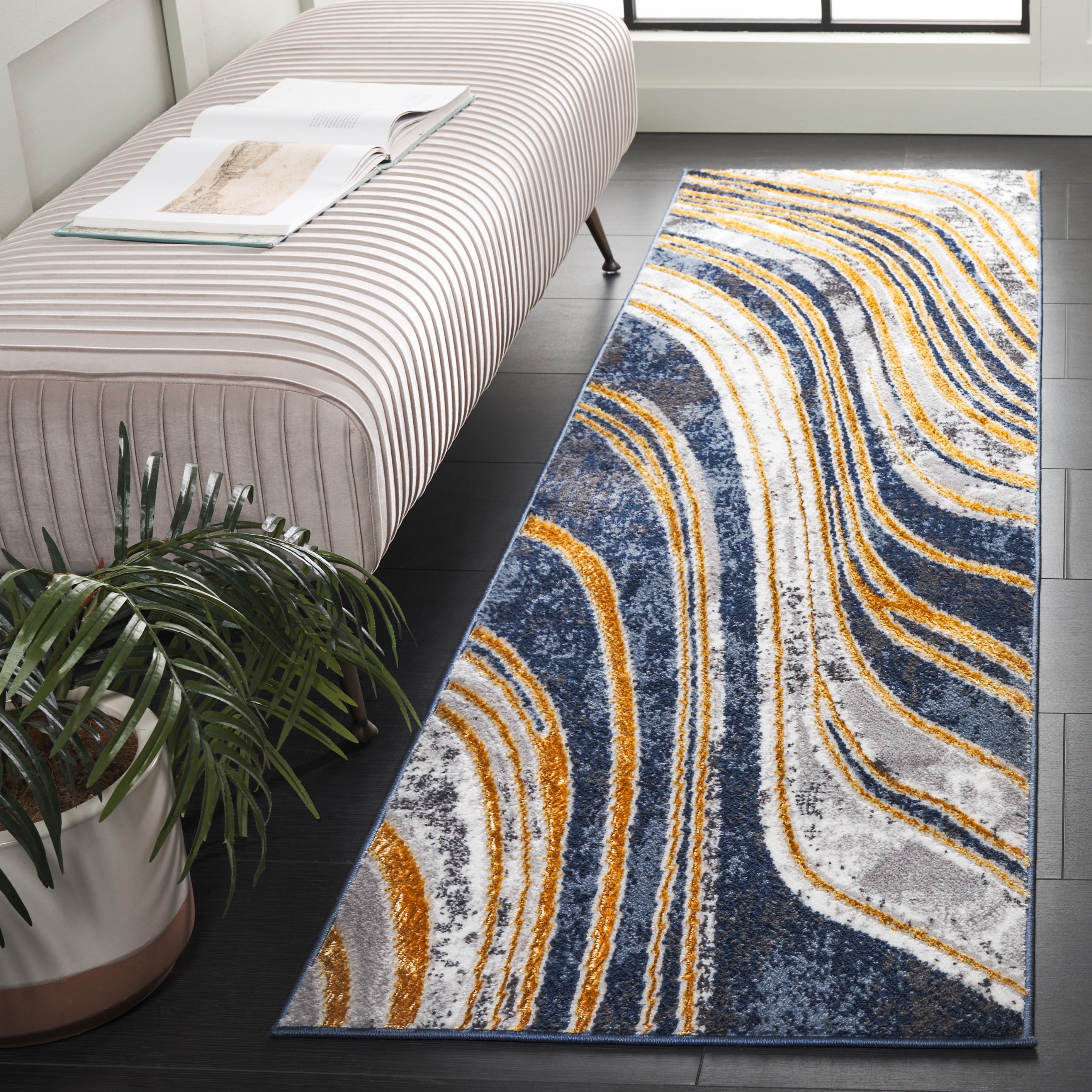 AMELIA 714 – BLUE / GOLD
