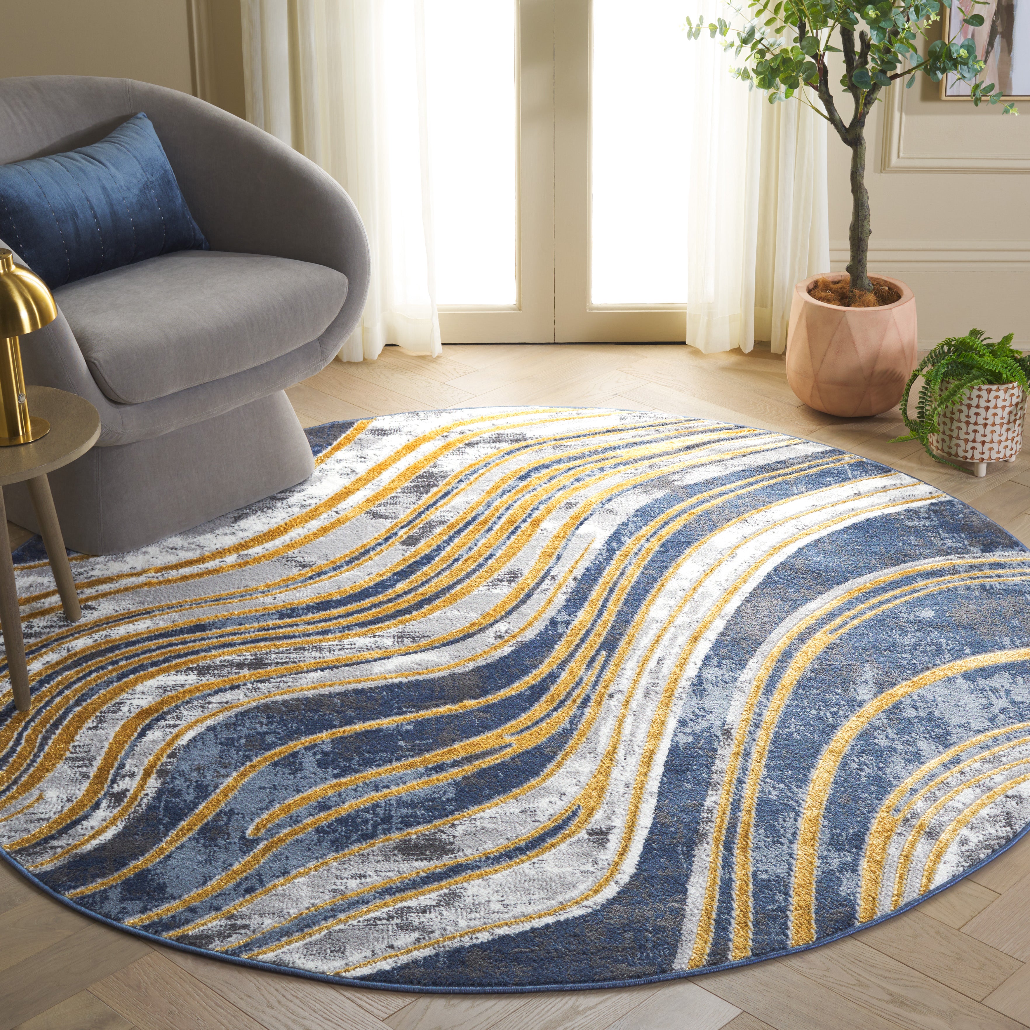 AMELIA 714 – BLUE / GOLD