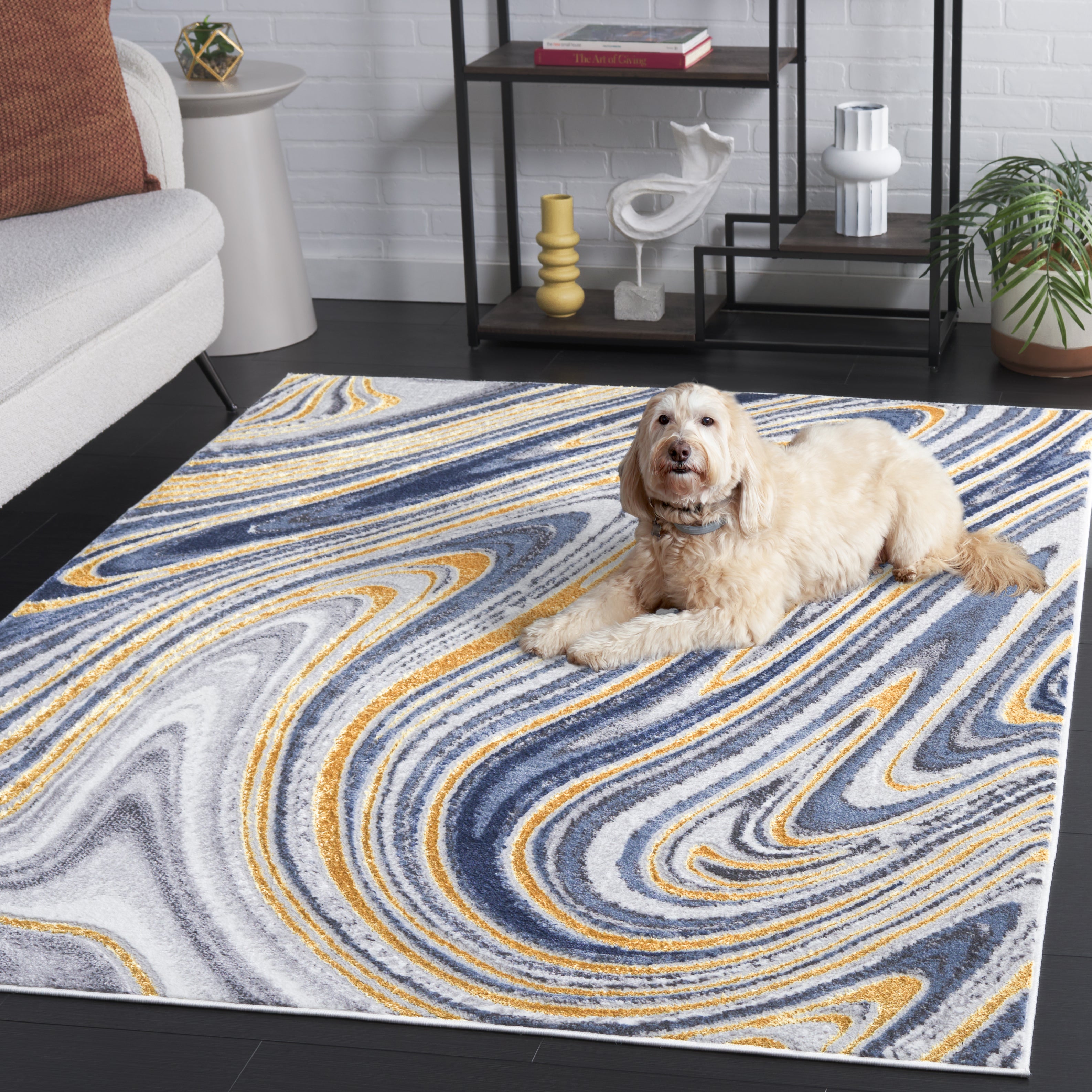 AMELIA 715 – BLUE / GOLD