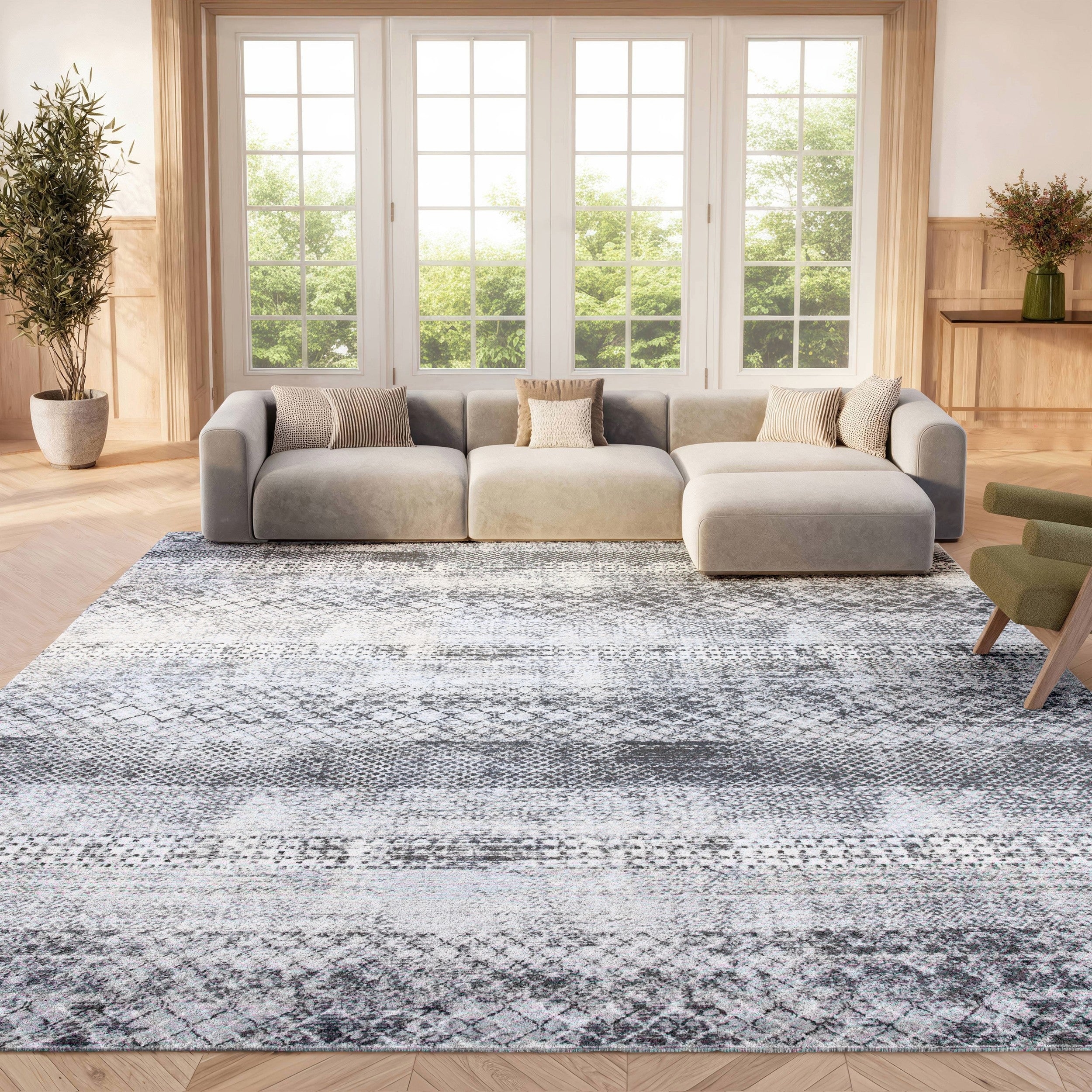 AMELIA 761 – GREY / IVORY