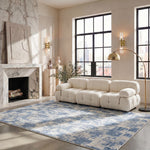 AMELIA 786 – IVORY / BLUE