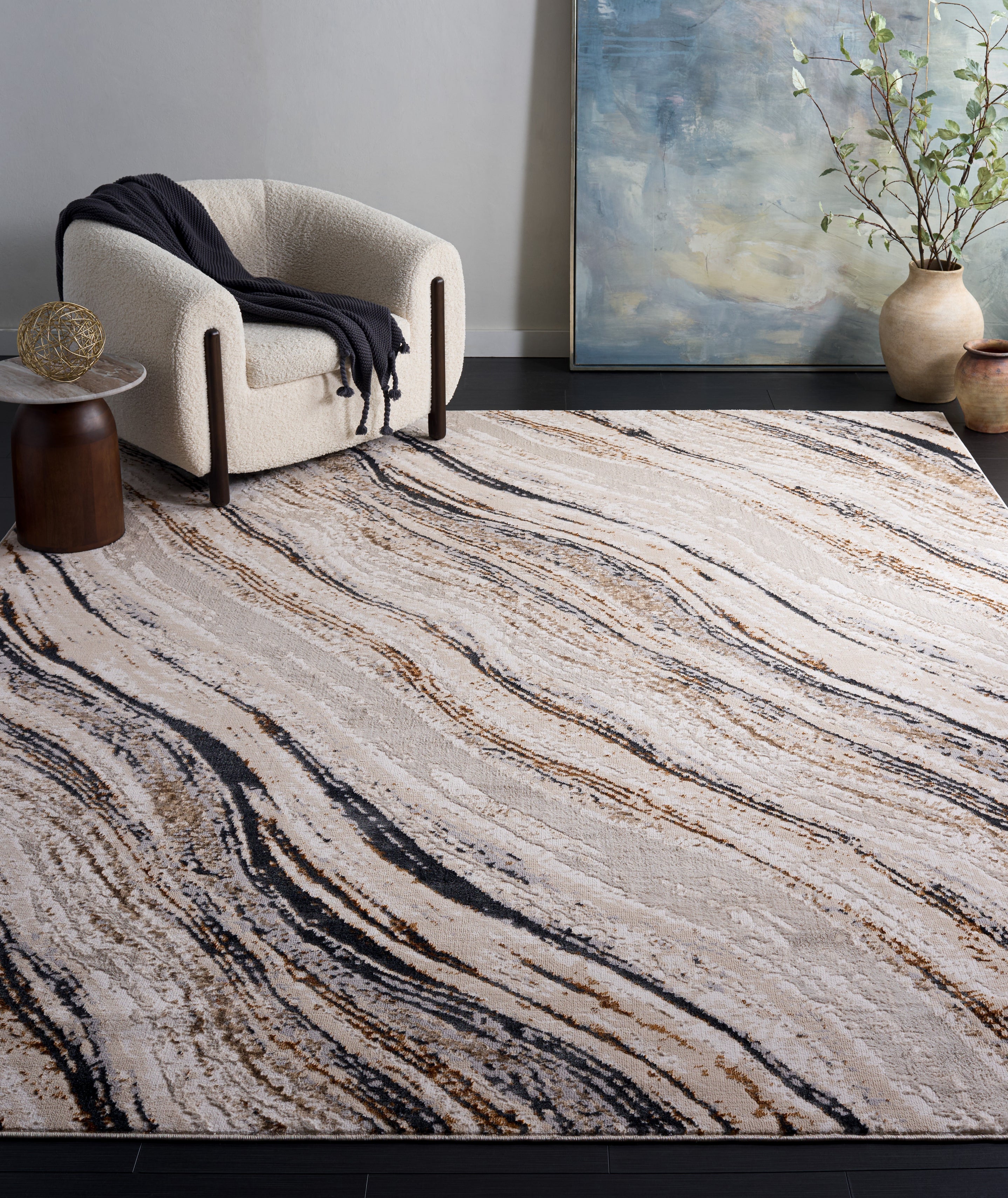 ALENIA 116 – BEIGE / BLUE GOLD