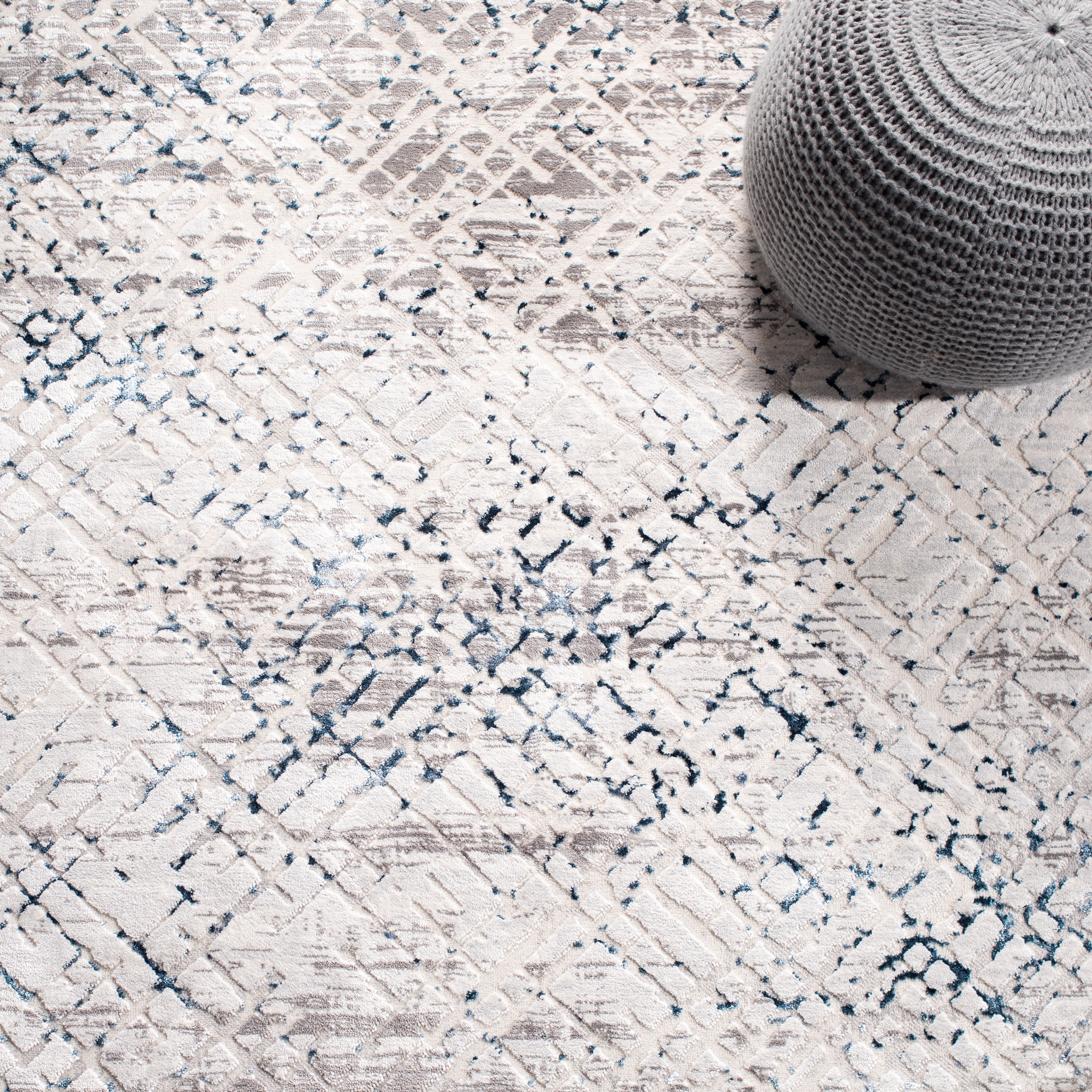 Safavieh Amalfi 552 Rug, Amf552 - Cream / Navy