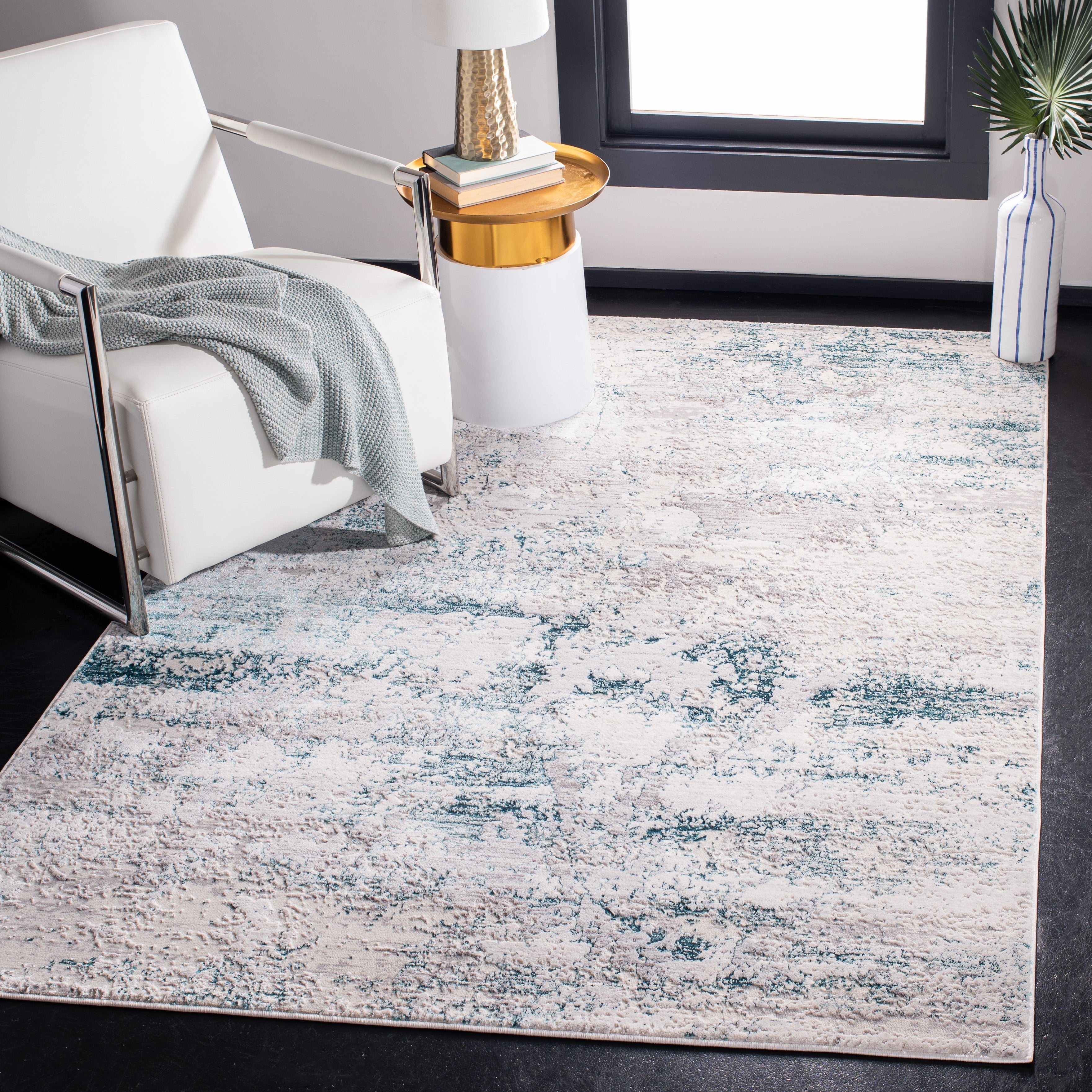 Safavieh Amalfi 572 Rug, Amf572 - Cream / Turquoise