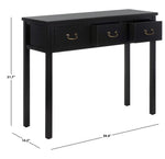 Safavieh Cindy Console With Storage Drawers , AMH6568 - Black