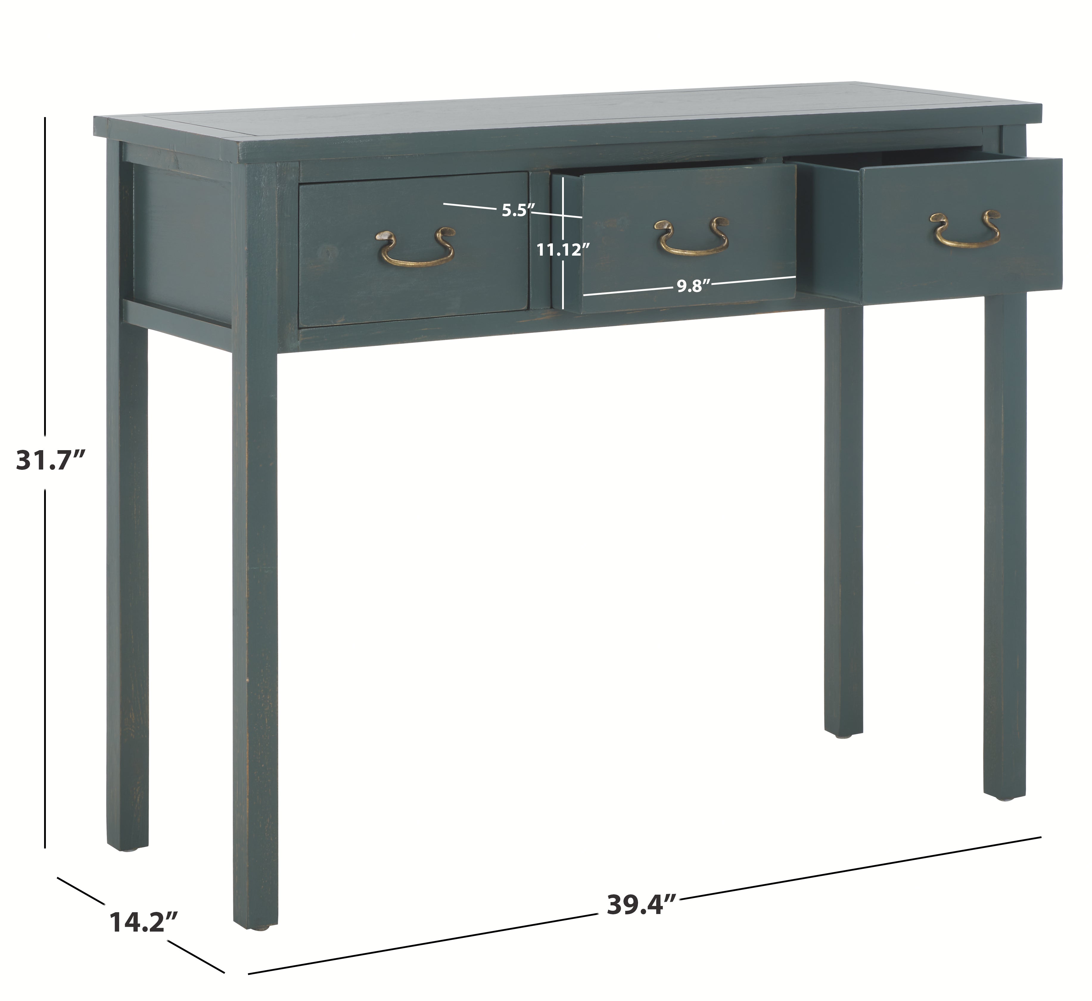 Safavieh Cindy Console With Storage Drawers , AMH6568 - Dark Teal