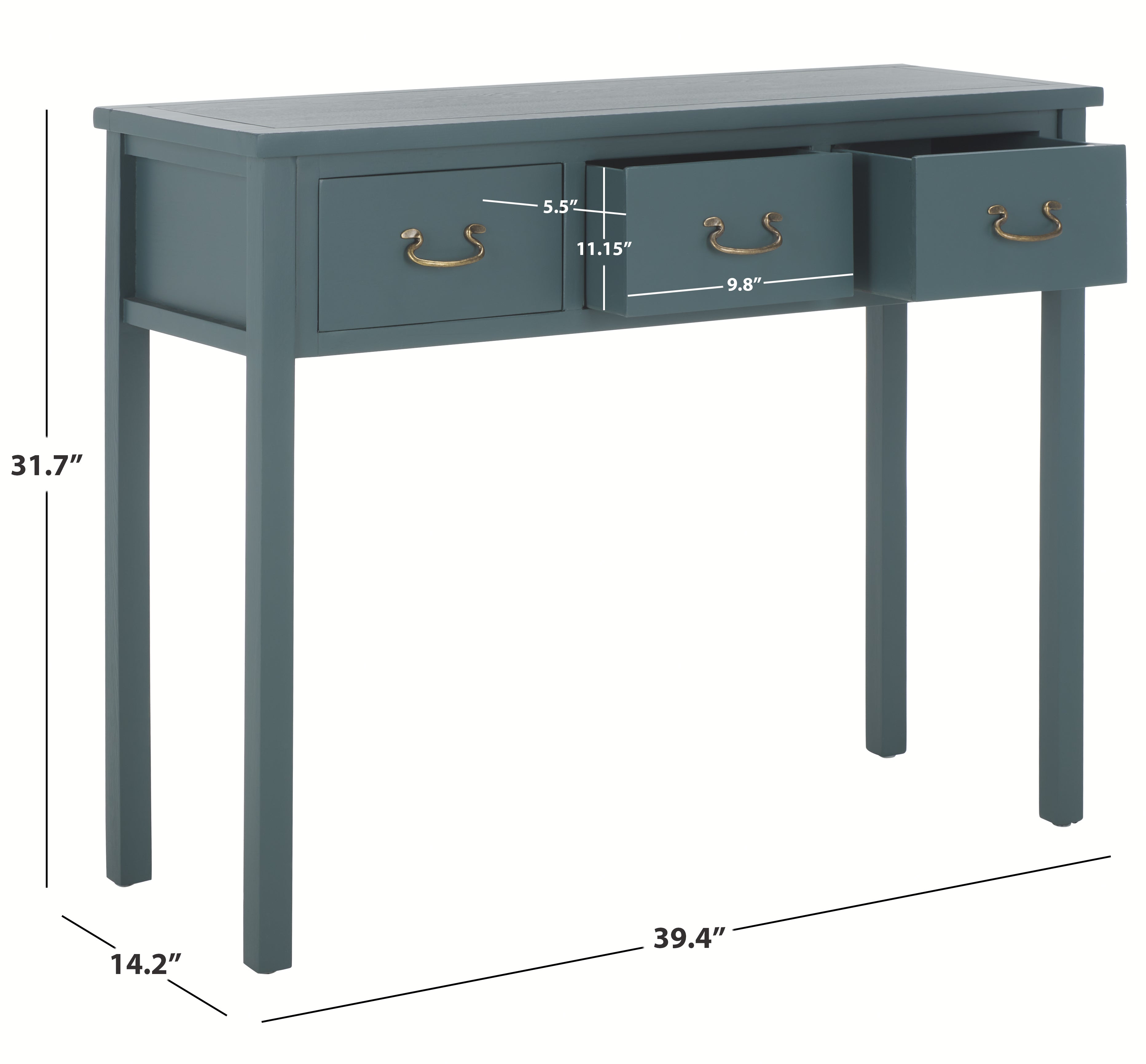 Safavieh Cindy Console With Storage Drawers , AMH6568 - Teal