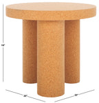 Safavieh Couture Gilligan Cork 3 Leg Accent Table, AMH8355 - Cork