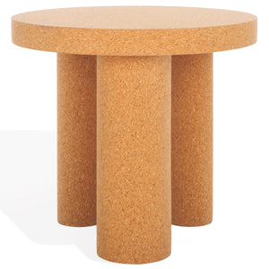Safavieh Couture Gilligan Cork 3 Leg Accent Table, AMH8355