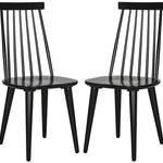 Safavieh Burris 17''H Spindle Side Chair (Set of 2), AMH8511 - Black