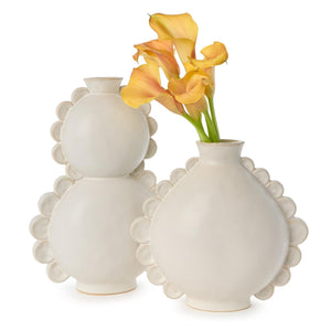 Two's Company Set of 2 Double and Single Circle Vase