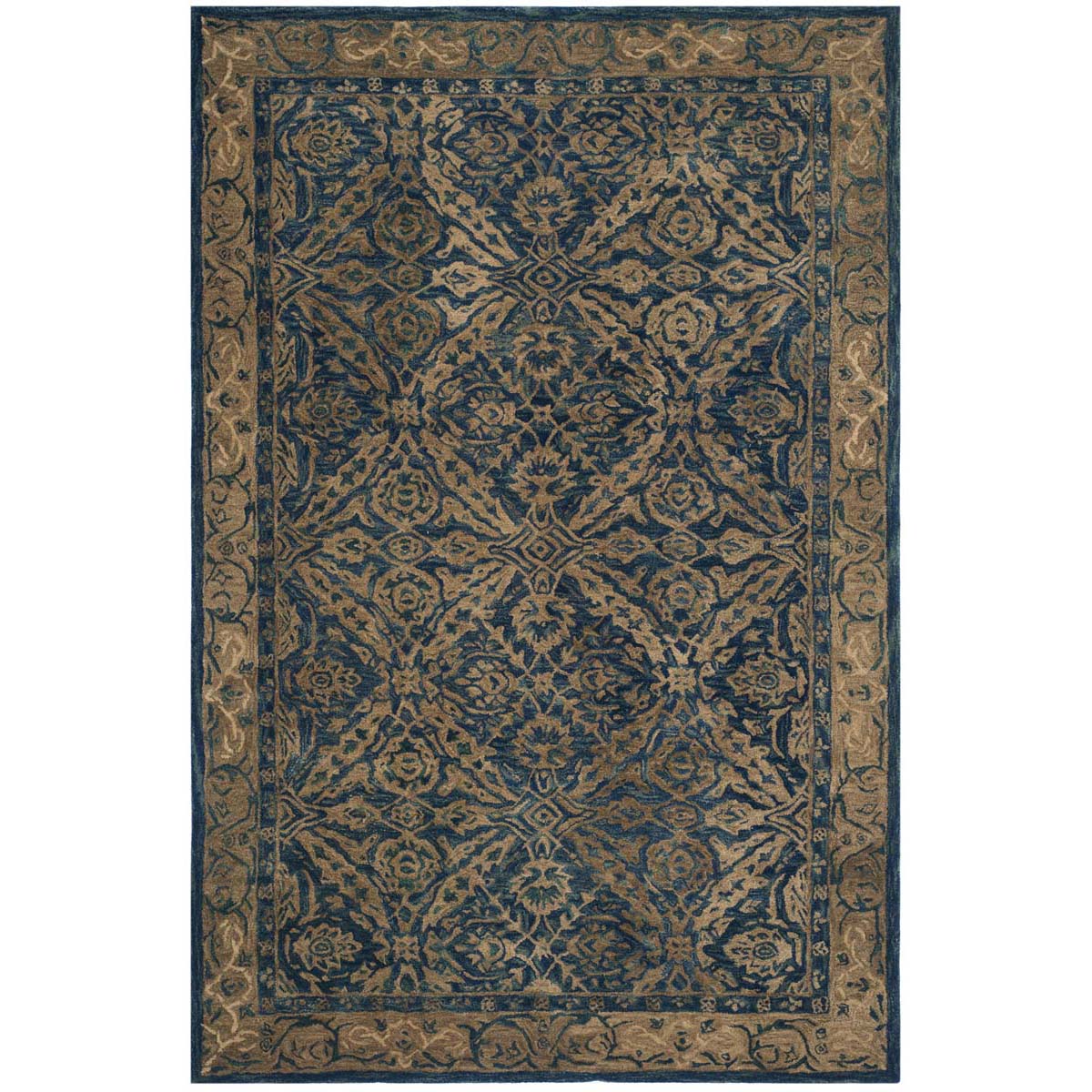Safavieh Anatolia 83A Rug, AN583A - Navy / Ivory