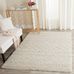 Safavieh Arizona Shag 741 Rug, Brown, ASG741 - Ivory / Beige