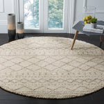 Safavieh Arizona Shag 741 Rug, Brown, ASG741 - Ivory / Beige