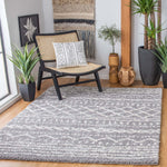 Safavieh Arizona Shag 741 Rug, Grey, ASG741 - Grey / Ivory