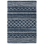 Safavieh Arizona Shag 741 Rug, Blue, ASG741 - Slate Blue / Ivory