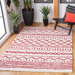 Safavieh Arizona Shag 741 Rug, Red, ASG741 - Ivory / Red