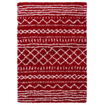 Safavieh Arizona Shag 741 Rug, Red, ASG741 - Red / Ivory