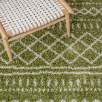 Safavieh Arizona Shag 741 Rug, Green, ASG741 - Green / Ivory
