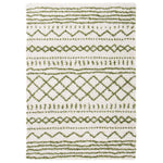 Safavieh Arizona Shag 741 Rug, Green, ASG741 - Ivory / Green