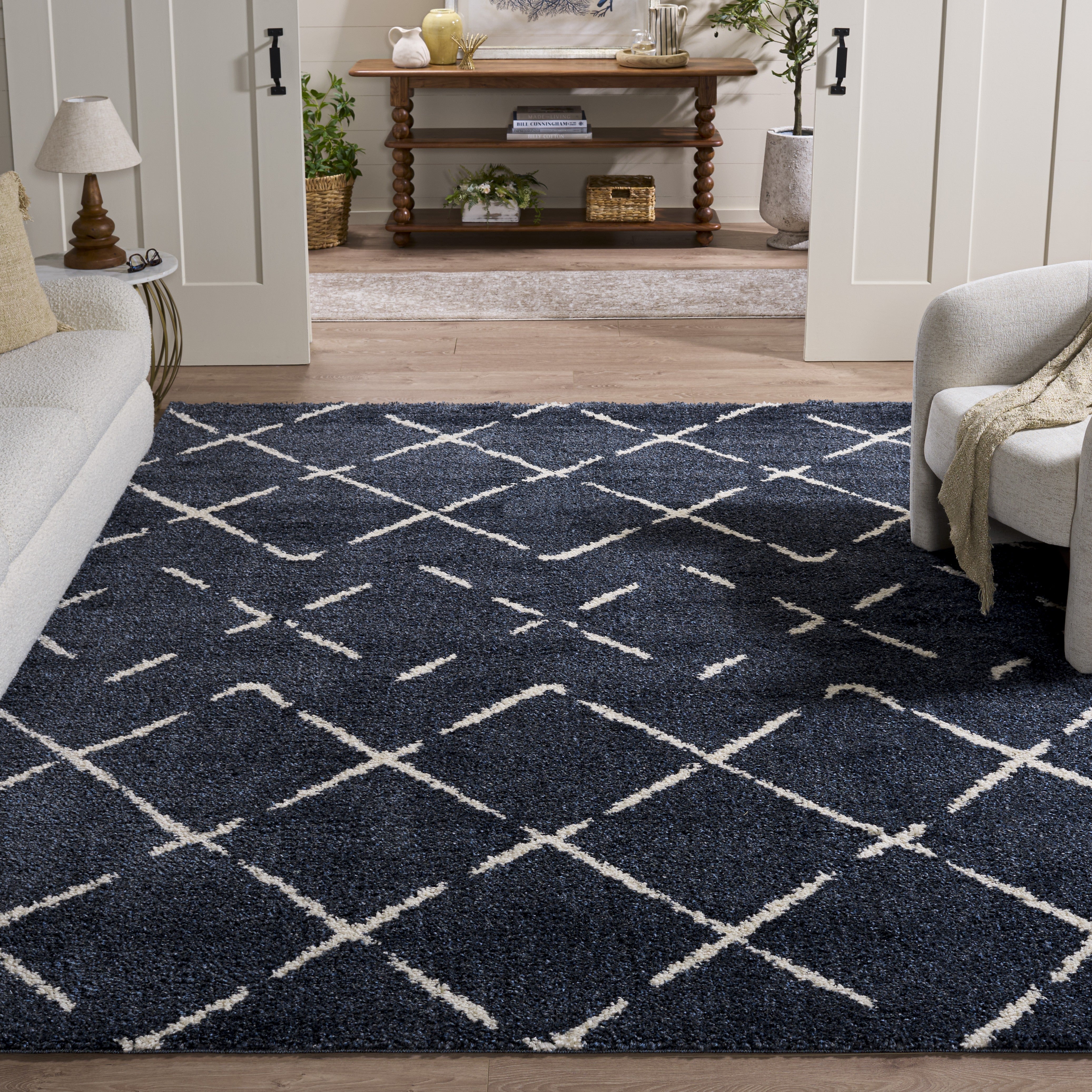 SLATE BLUE / IVORY