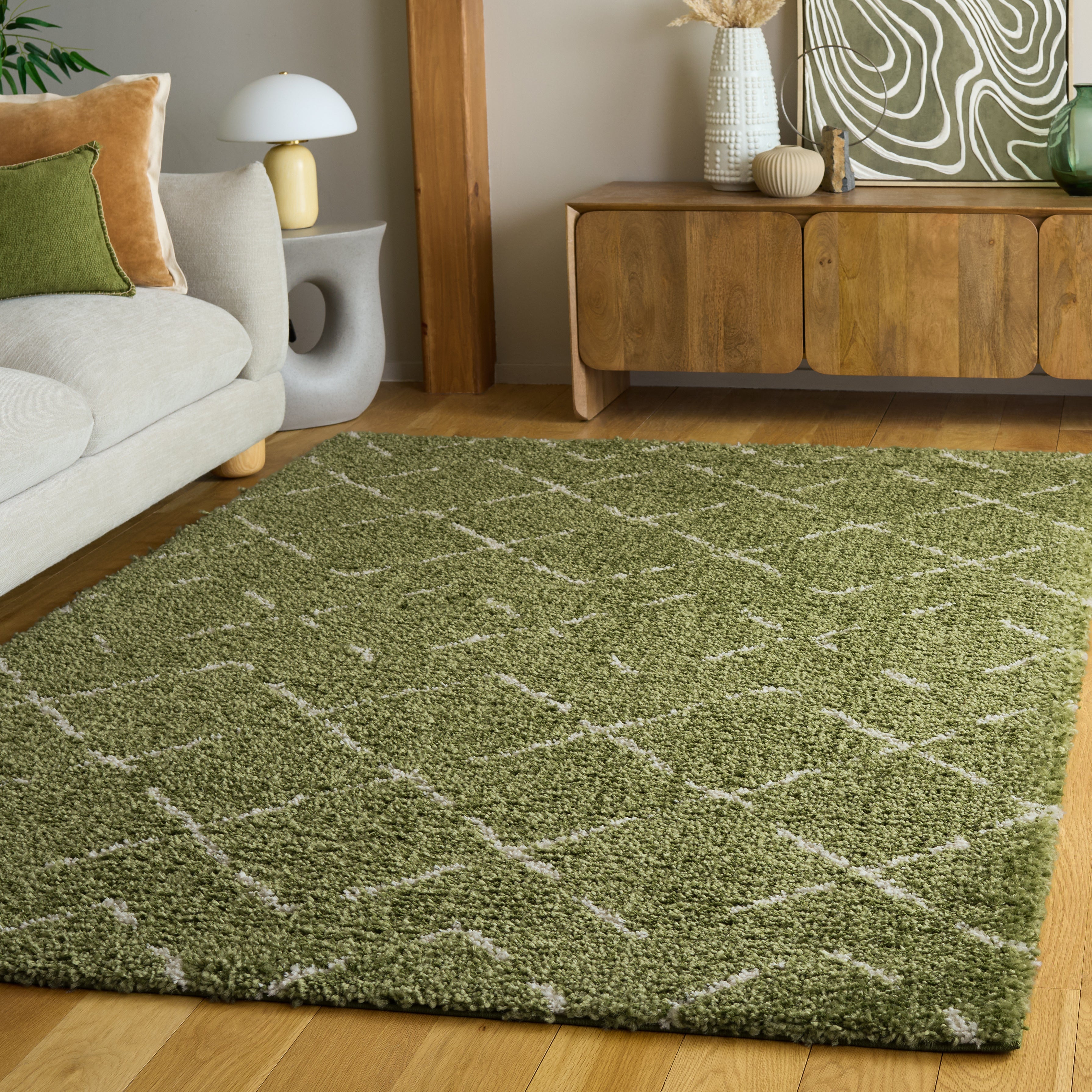 GREEN / IVORY