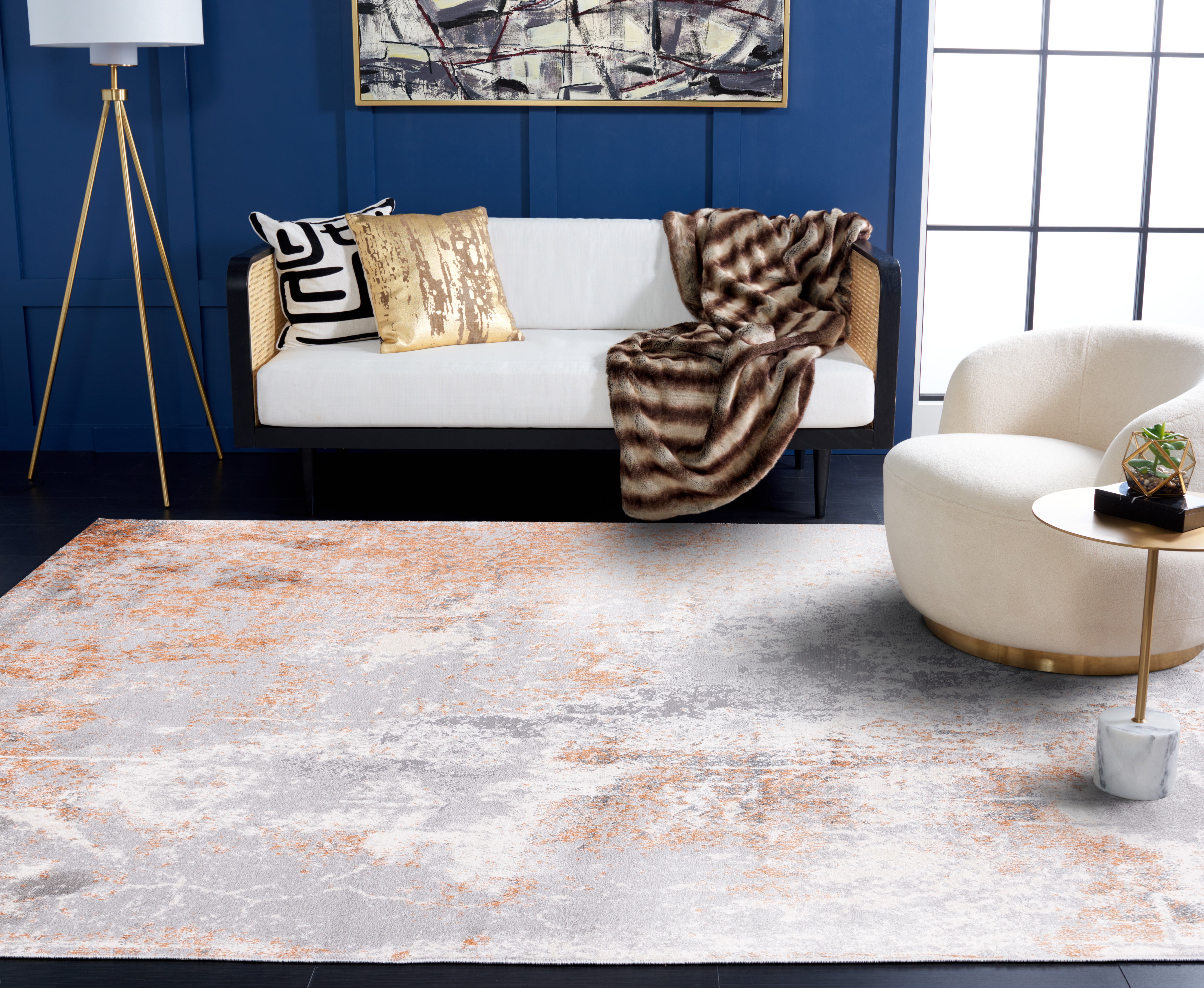 ASTON 708 – GREY / RUST