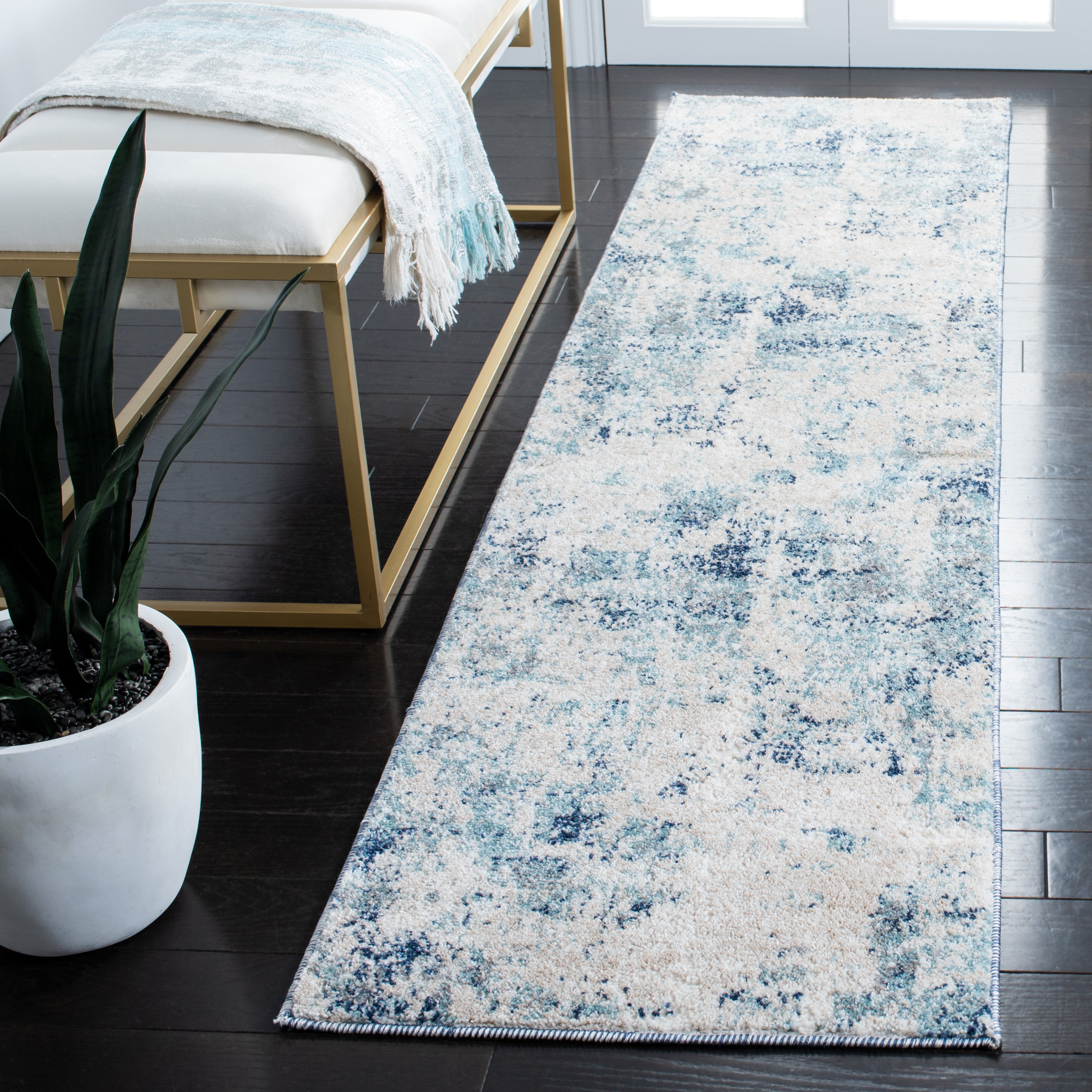 ASTON 710 – IVORY / BLUE
