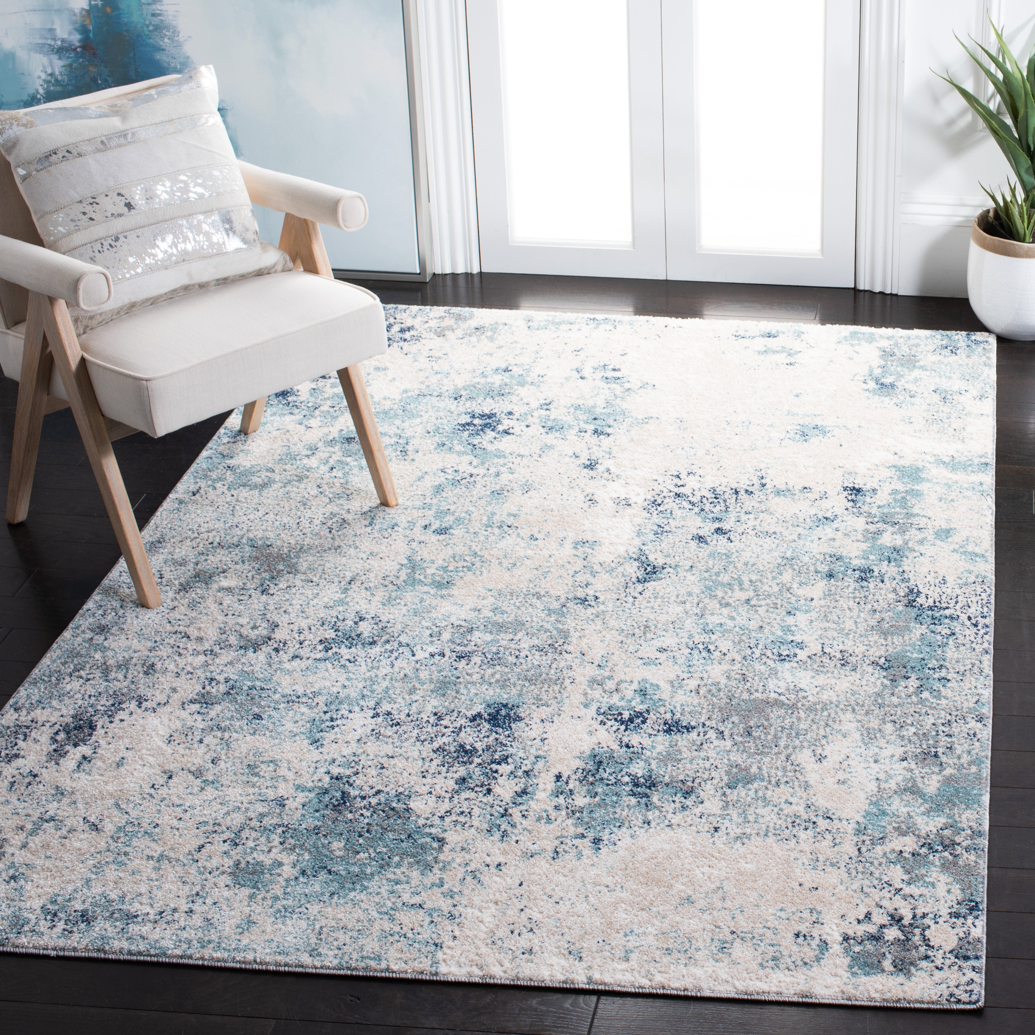 ASTON 710 – IVORY / BLUE
