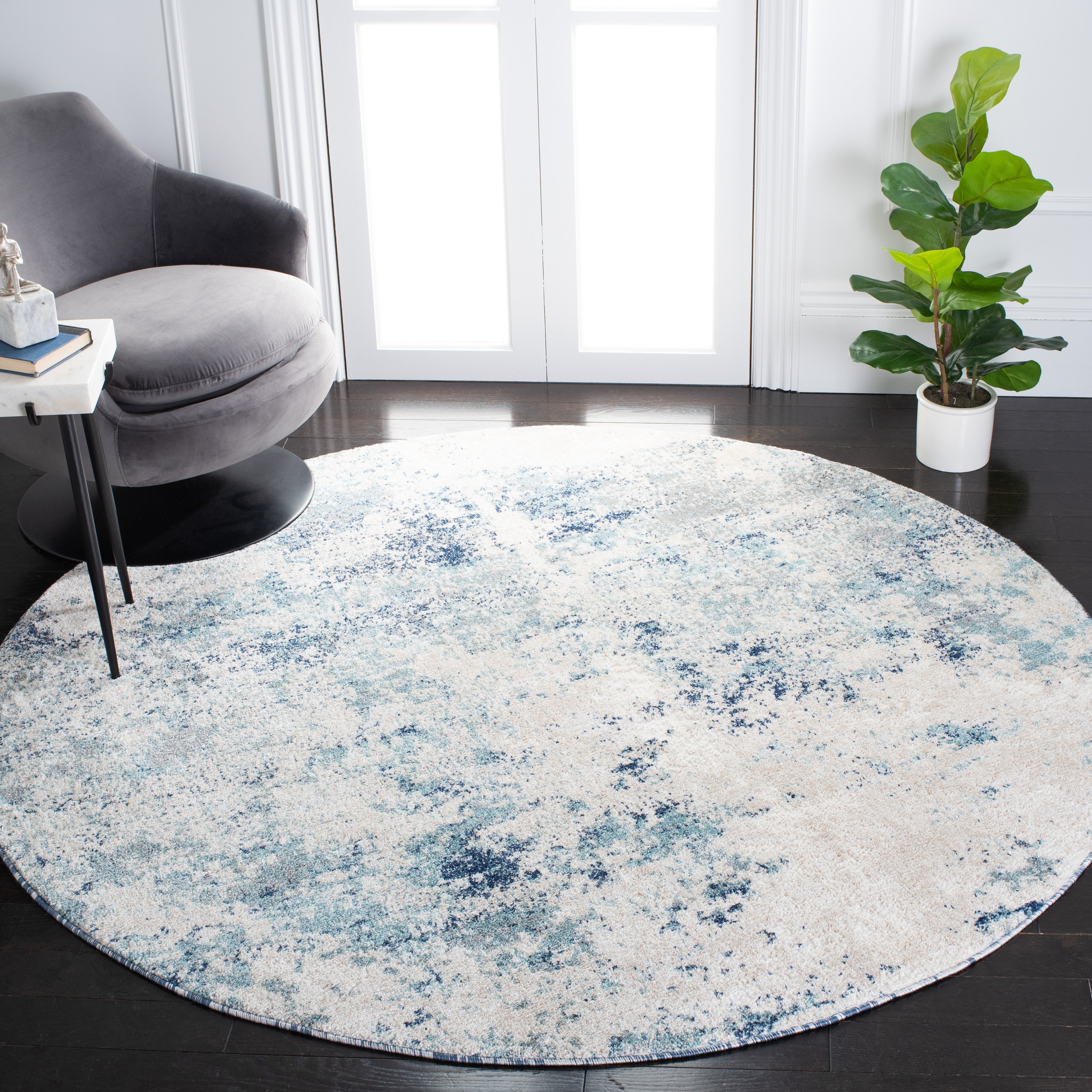 ASTON 710 – IVORY / BLUE