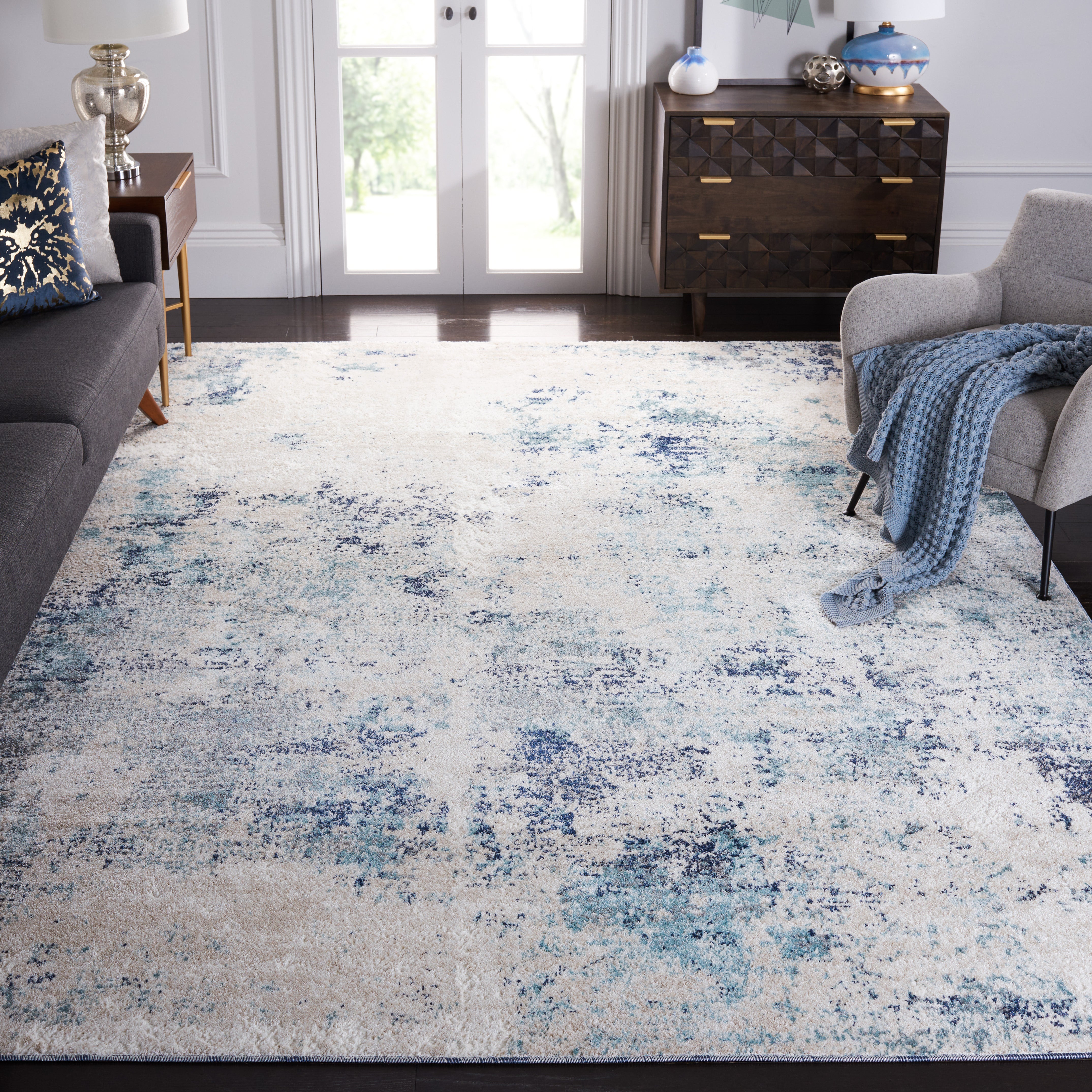 ASTON 710 – IVORY / BLUE