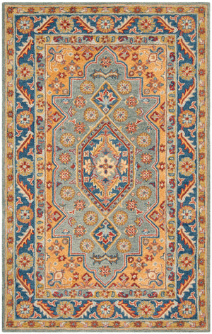 Safavieh Antiquity Medallion Border Hand-Tufted Wool Rug, AT504