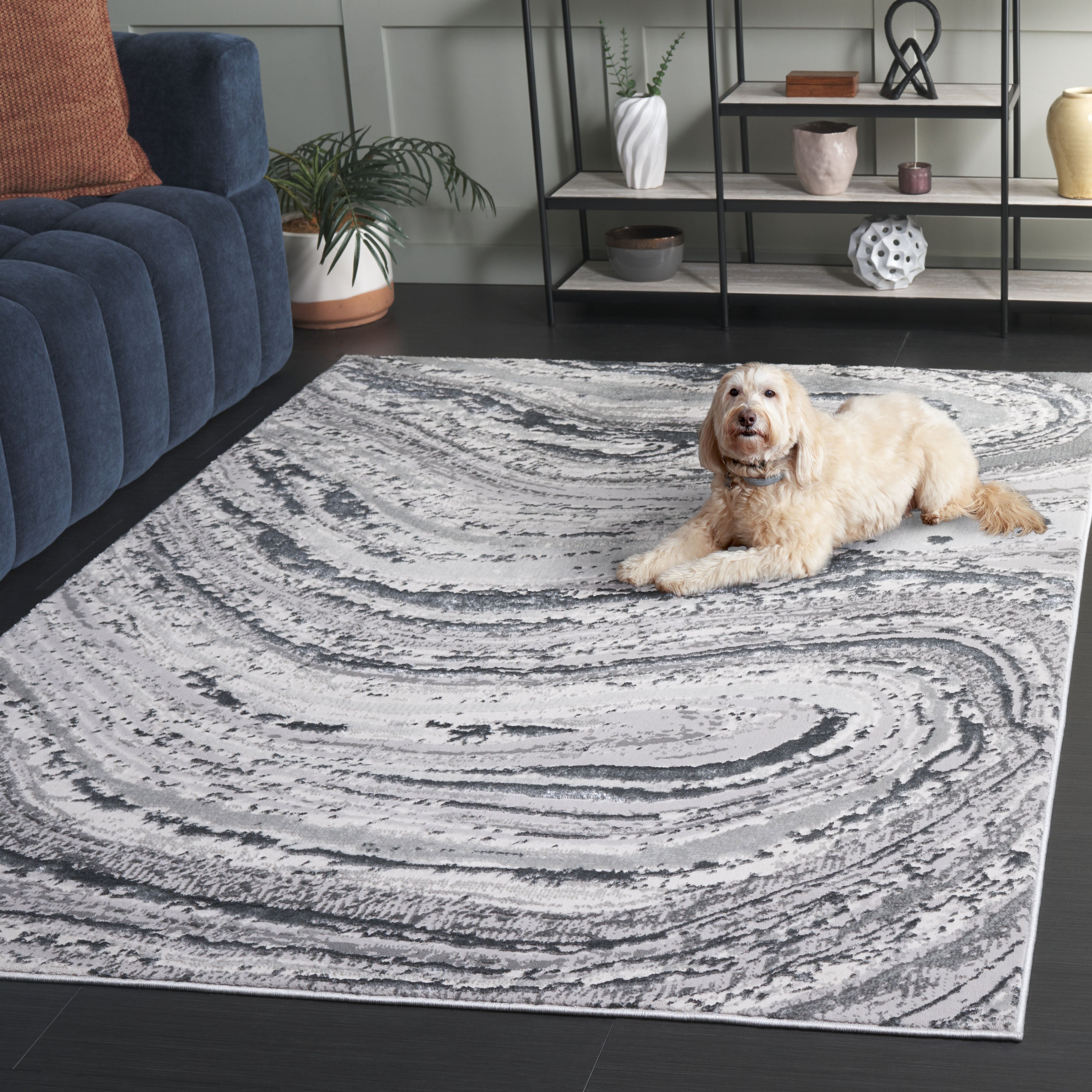 AURA 204 – IVORY / DARK GREY
