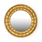 Two's Company 33" Hammered Round Mirror