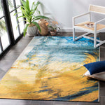 Safavieh Barbados 510 Rug, BAR510 - Blue / Gold