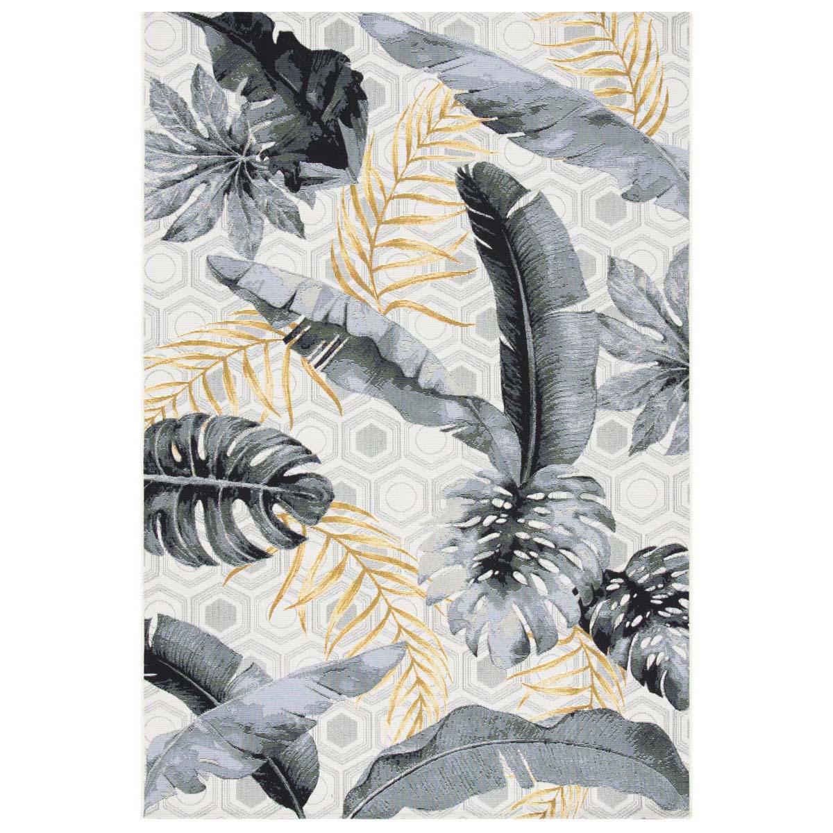Safavieh Barbados 524 Rug, BAR524 - Grey / Gold