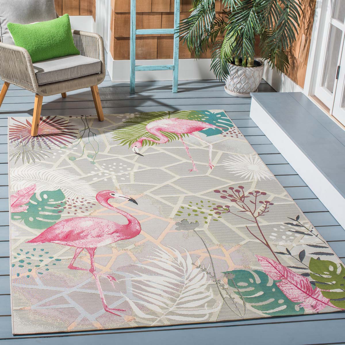 Safavieh Barbados 551 Rug, BAR551 - Grey / Pink