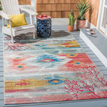 Safavieh Barbados 554 Rug, BAR554 - Light Blue / Pink