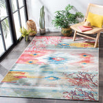Safavieh Barbados 554 Rug, BAR554 - Light Blue / Pink