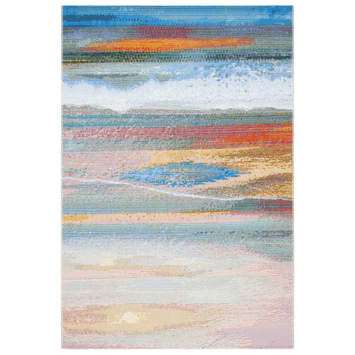 Safavieh Barbados 581 Rug, BAR581 - Light Blue / Pink