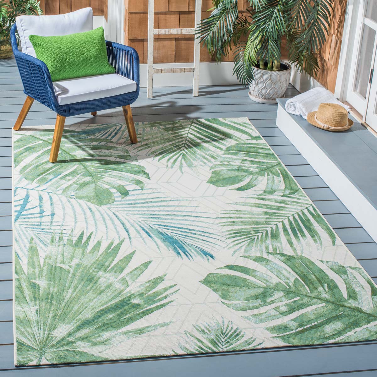 Safavieh Barbados 590 Rug, BAR590 - Green / Teal