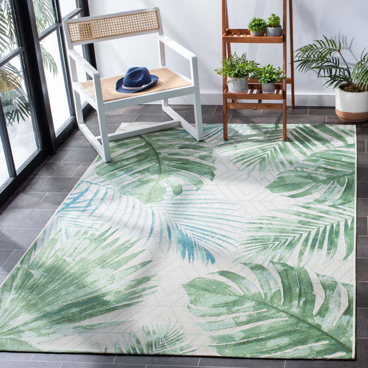 Safavieh Barbados 590 Rug, BAR590 - Green / Teal