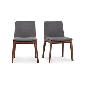 Moe's Home Collection - Deco Dining Chair Grey-Set Of Two - BC-1016-25