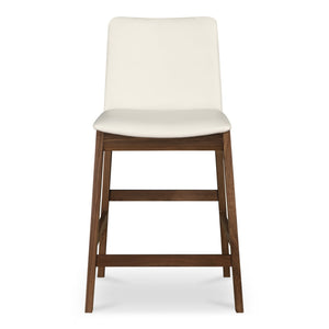 Moe's Home Collection - Deco Counter Stool White PVC - BC-1137-05