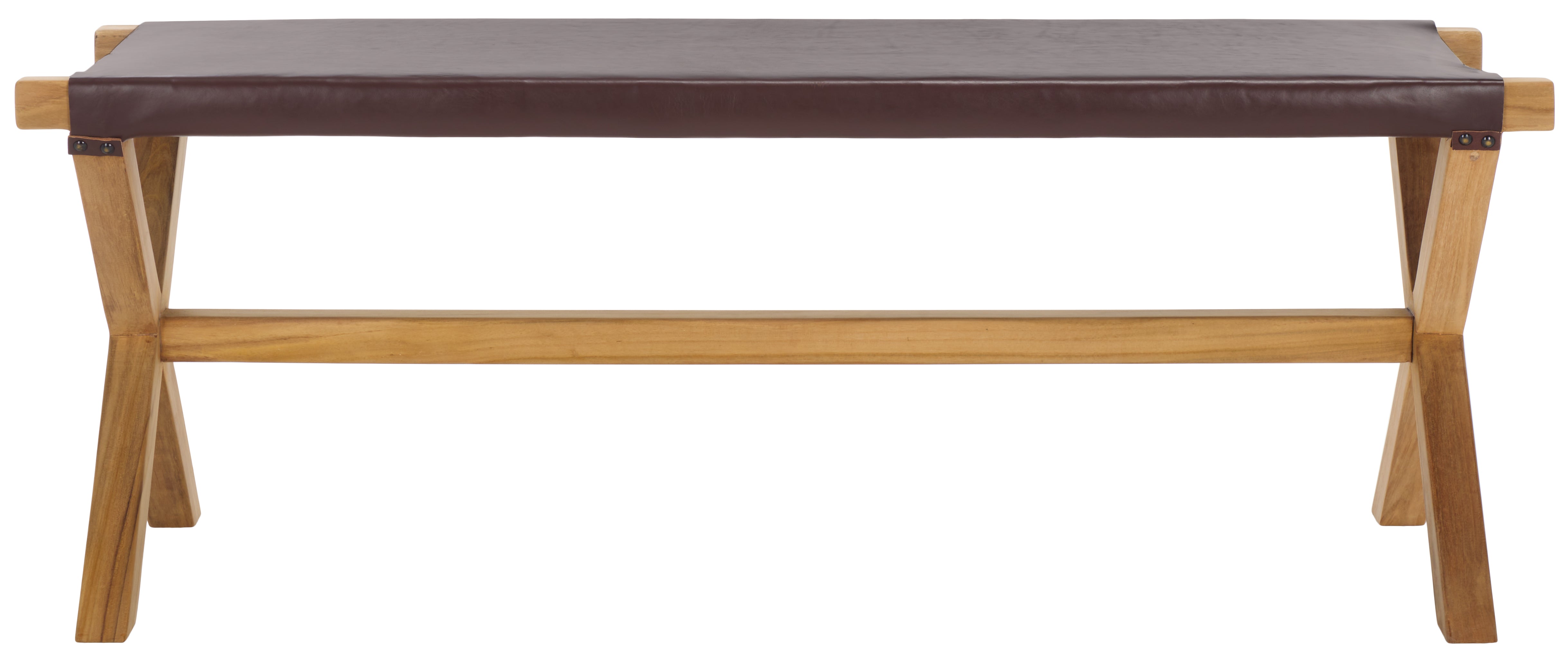 Safavieh Elron Bench, BCH1201 - Cognac / Natural