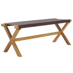 Safavieh Elron Bench, BCH1201 - Cognac / Natural