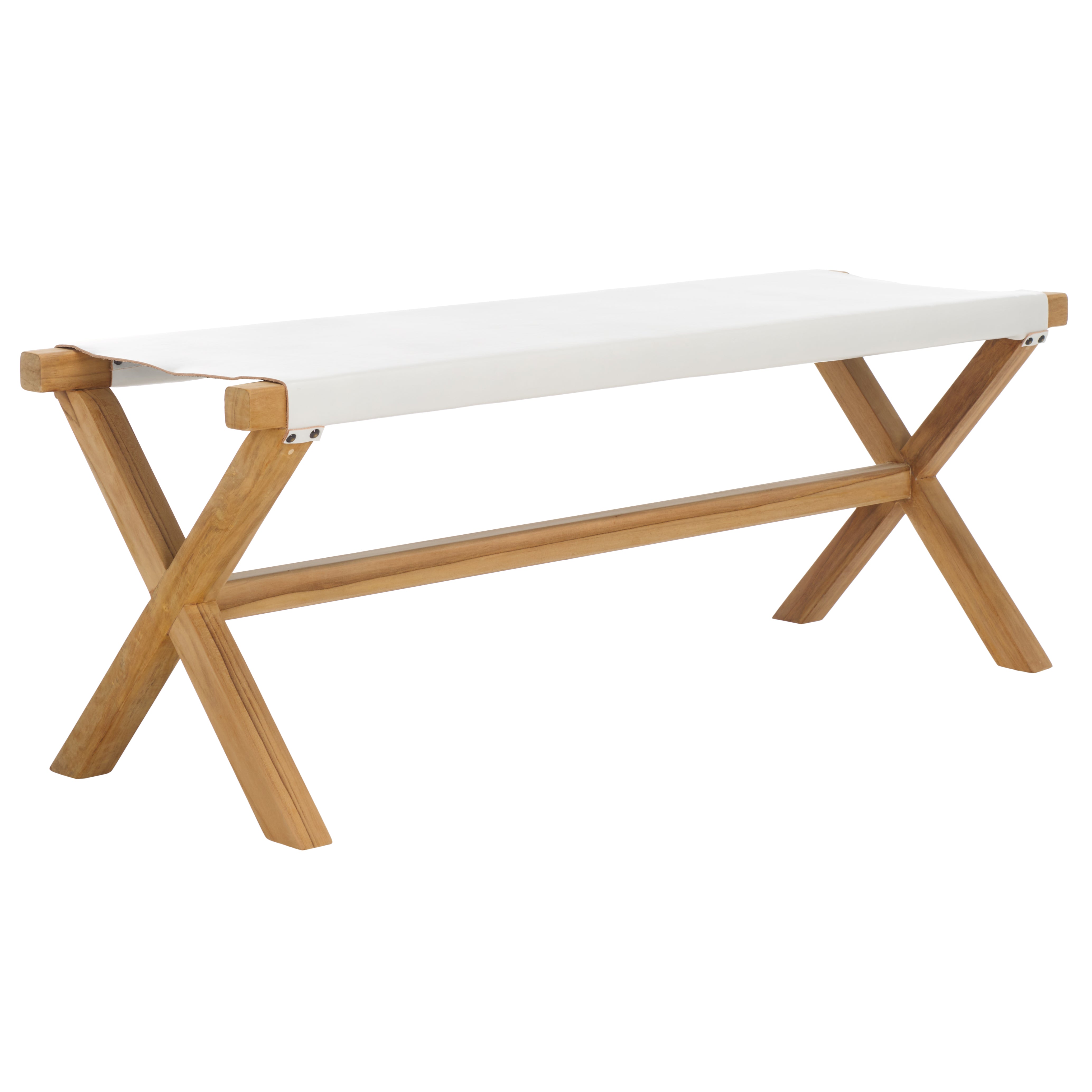 Safavieh Elron Bench, BCH1201 - White / Natural