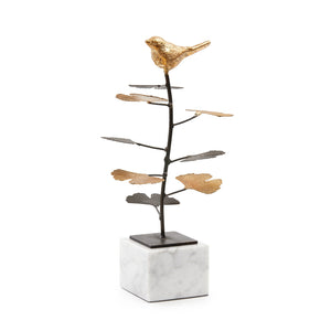 Villa & House - Birdsong Statue - Gold Leaf - BDS-700-808