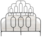 Safavieh Paloma Metal Retro Bed, BED6201 - Black