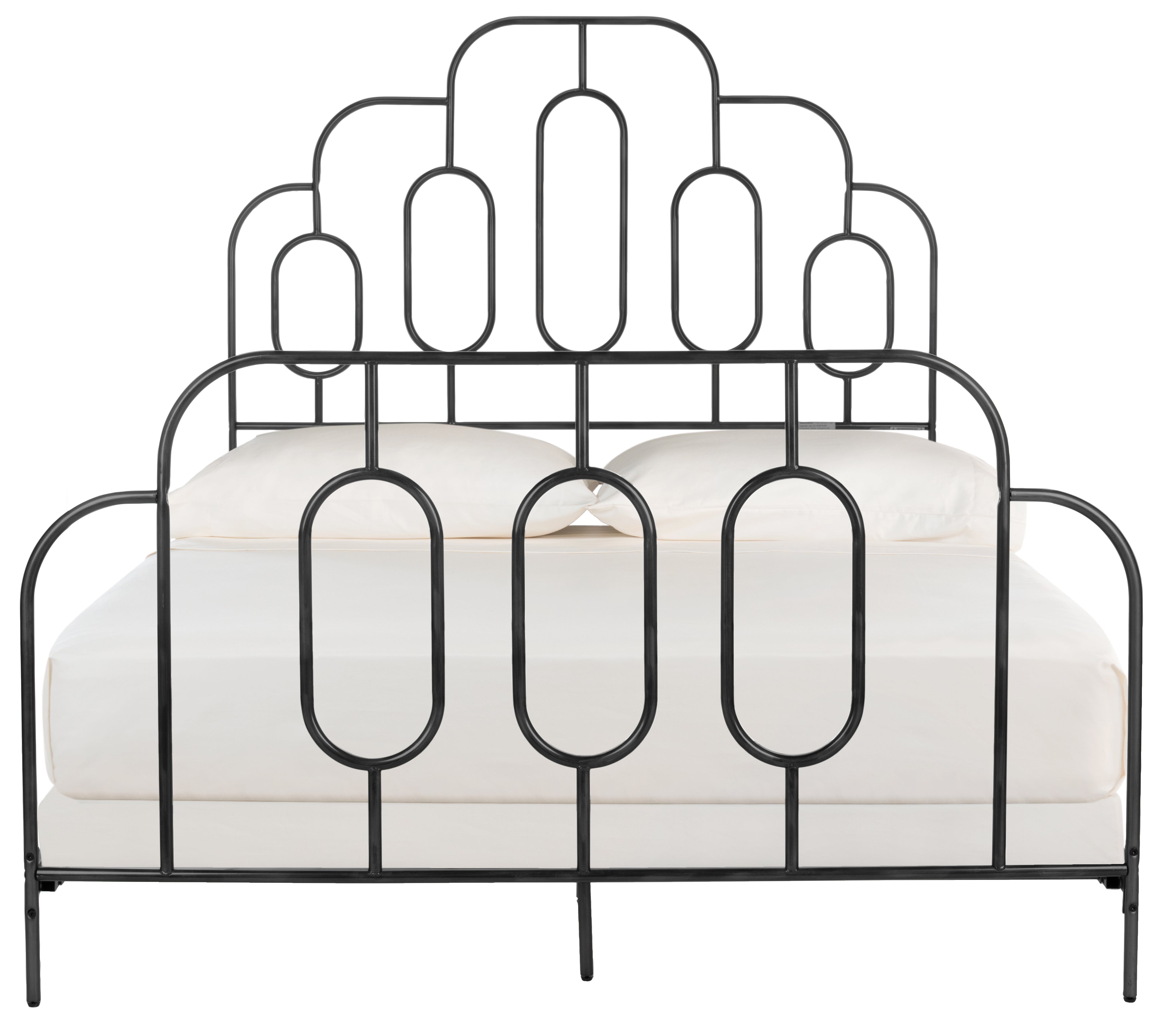 Safavieh Paloma Metal Retro Bed, BED6201 - Black